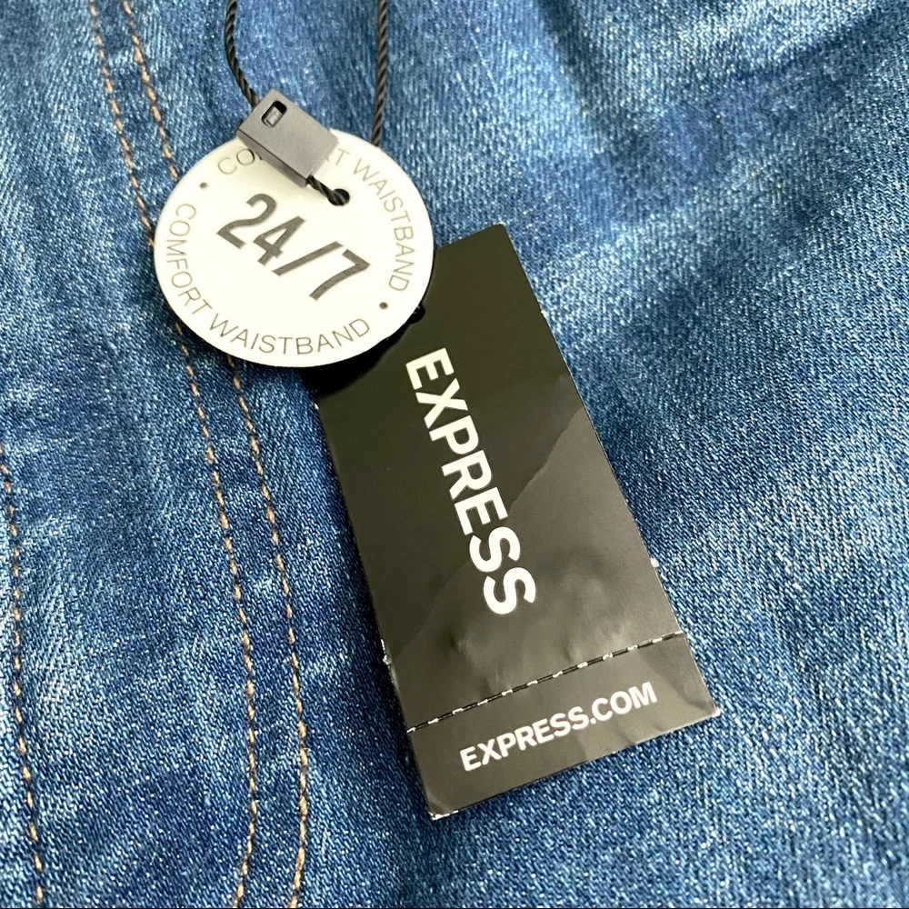 NWT Black Stripe High Waist Ankle Legging Jeans - Picture 10 of 11